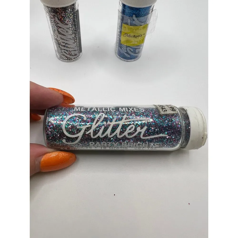 Lot of 5 Gick Crafts Glitter Multi Color, Fine, Prisma Stardust Arts &‎ Crafts